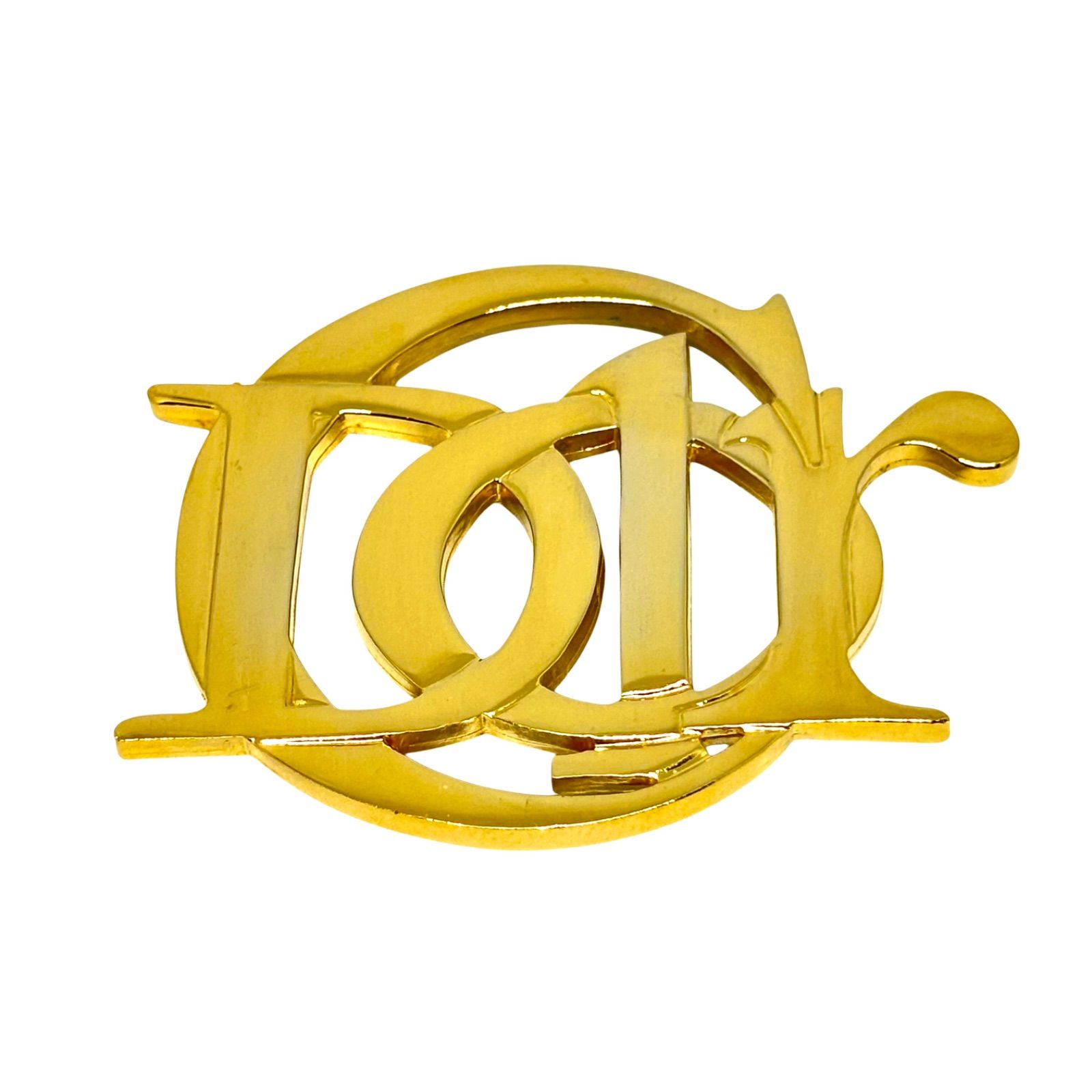 Christian Dior クリスチャンディオール ブローチ Dior ロゴ ゴールド ヴィンテージ レトロ アクセサリー