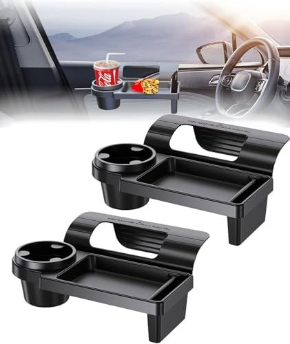 [Maplefea]車 ドリンクホルダー 増設 車用収納 ボックス ドア 吊り下げ 窓ガラス隙間埋めオーガナイザー【多機能3in1設計】カップホルダー＆スマホスタンド内蔵 安定感 車中泊 カード収納 車内整理 省スペース 車載インテリア 抗菌 c2f06a0e