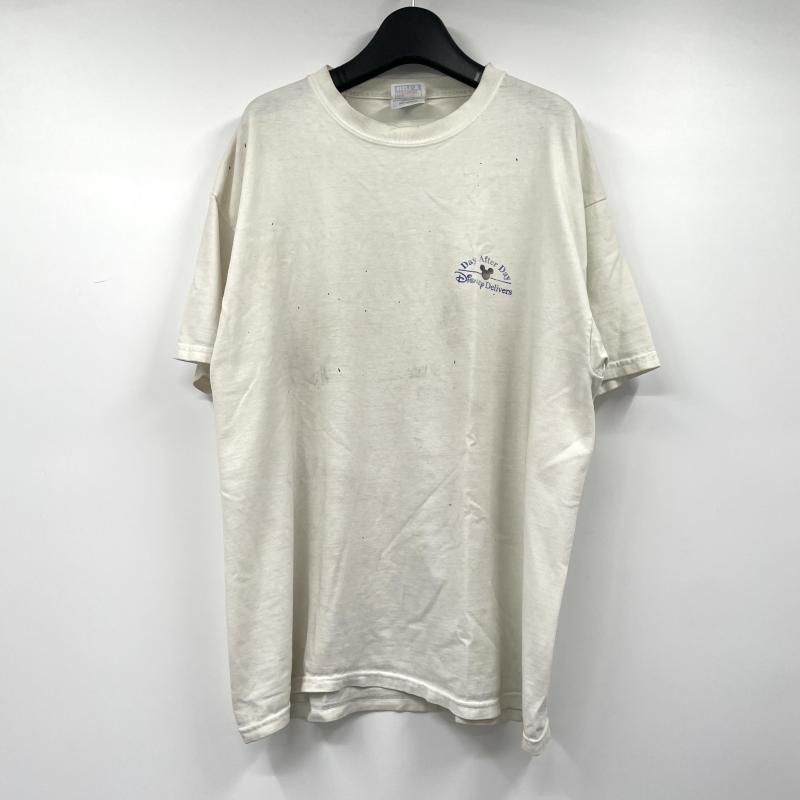 【中古】00s HanesDisney Toy Story2 Fantasia DVDプロモーションTシャツ サイズL ホワイト ▲シミ汚れ ディズニー トイストーリー ファンタジア[17]