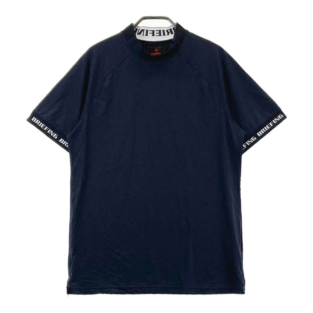 サイズ：M BRIEFING GOLF ブリーフィング 2024年モデル ハイネック半袖Tシャツ ブラック系 [240101680068] ゴルフウェア メンズ ストスト