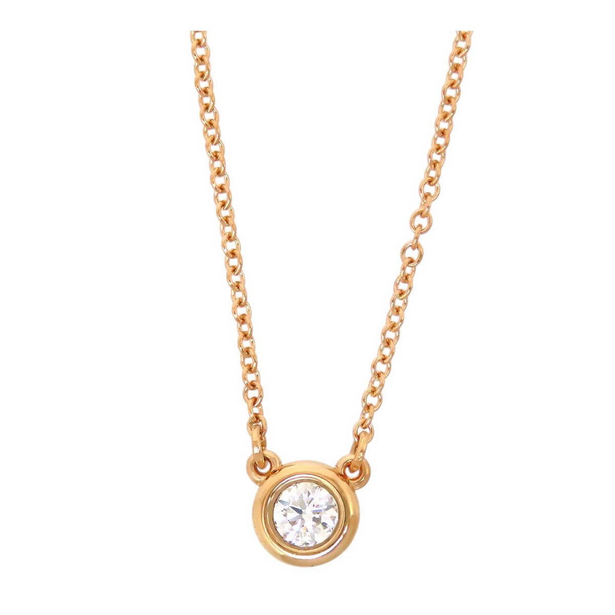 ティファニー バイザヤード ネックレス Au750 (K18PG) レディース TIFFANY&Co.【中古】 【ジュエリー】