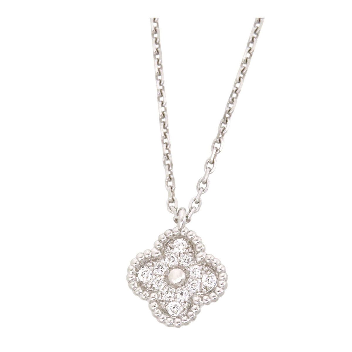 ヴァンクリーフ&アーペル スウィート アルハンブラ ネックレス VCARO85900 Au750 (K18WG) レディース Van Cleef & Arpels【中古】 【ジュエリー】
