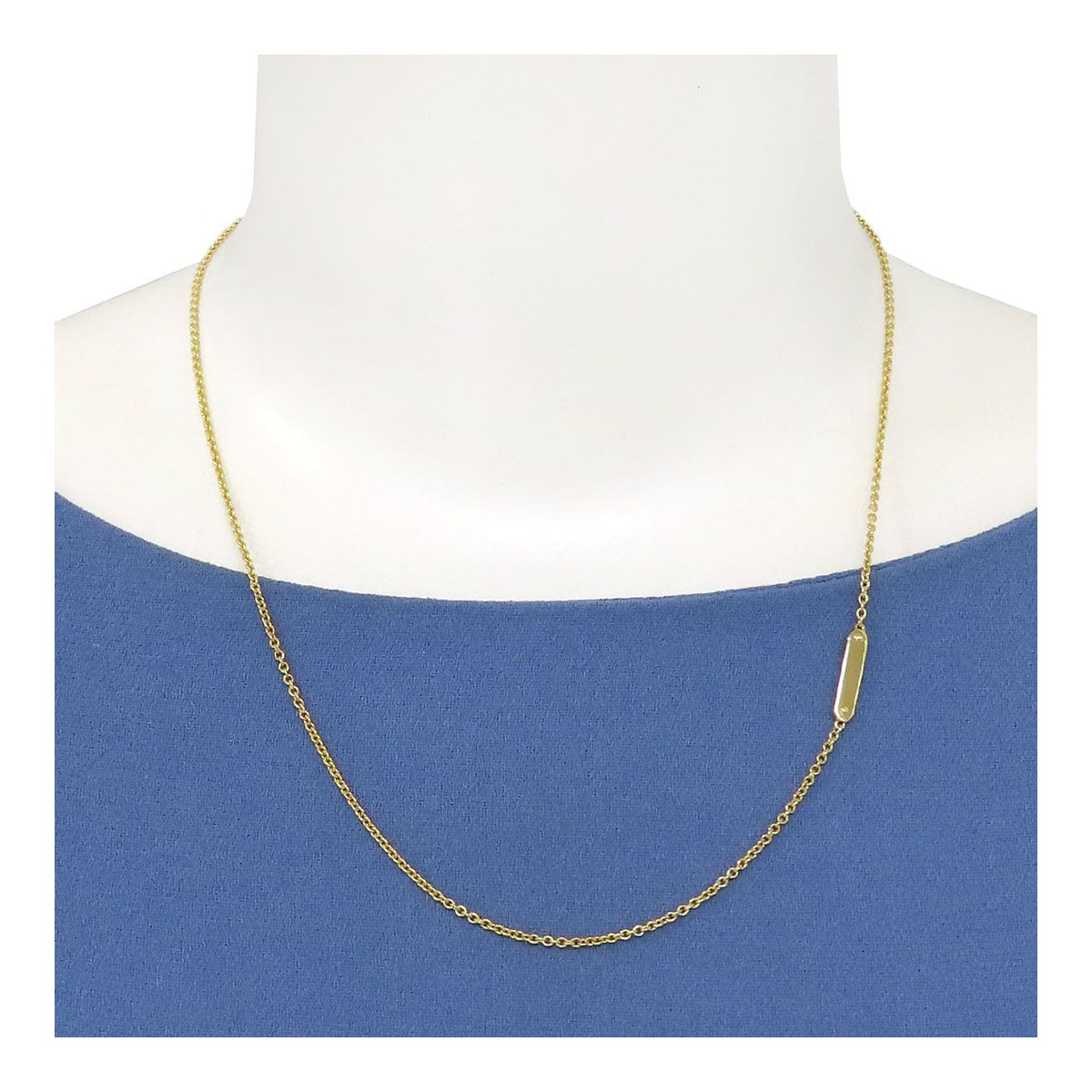 ティファニー タグチェーン ネックレス Au750 (K18YG) レディース TIFFANY&Co.【中古】 【ジュエリー】