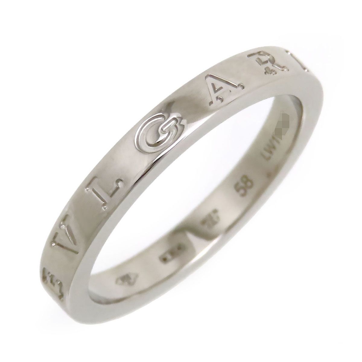 ブルガリ ブルガリブルガリ リング #58 950Pt ユニセックス BVLGARI【中古】 【ジュエリー】