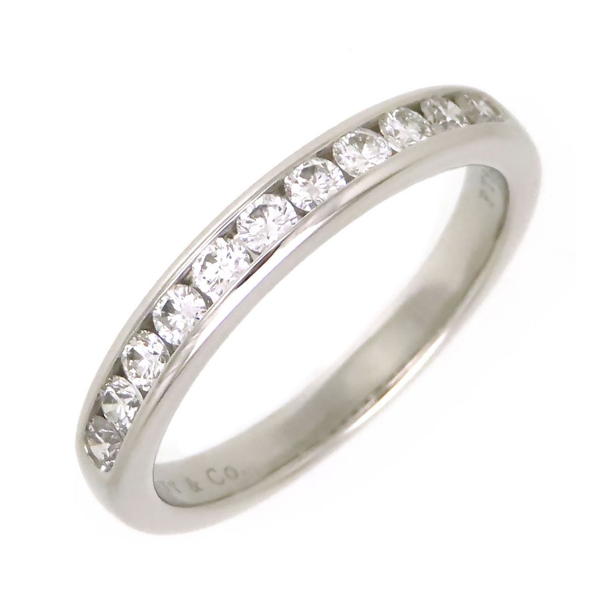 ティファニー チャネルセッティング ハーフエタニティ リング #12.5 PT950 レディース TIFFANY&Co.【中古】 【ジュエリー】
