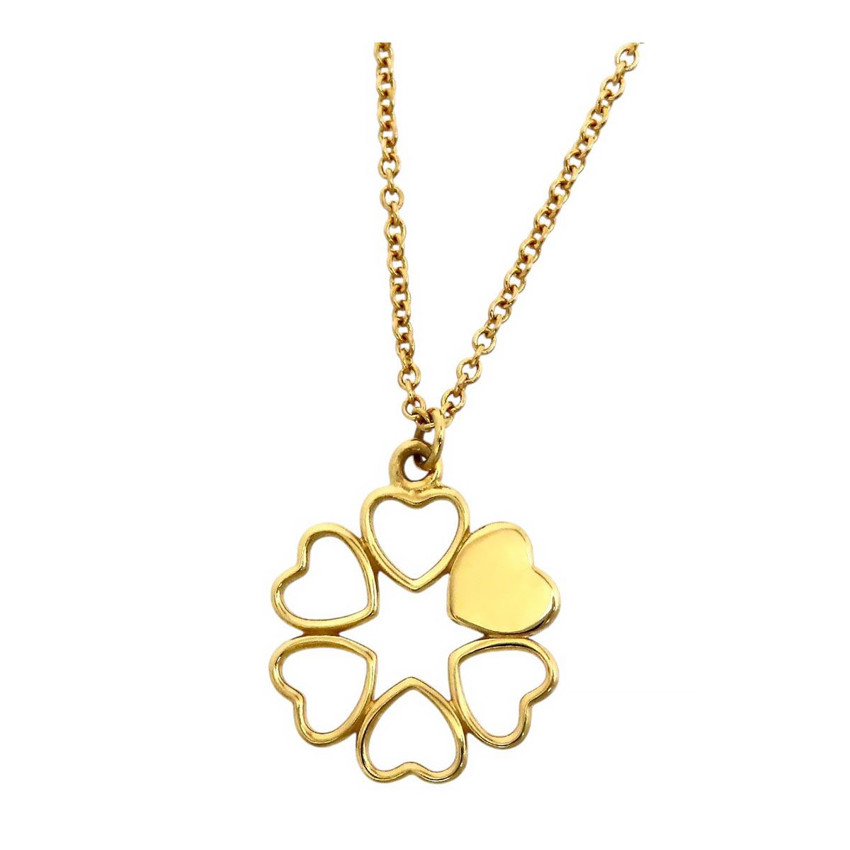 ティファニー クラウンオブハート ネックレス Au750 (K18YG) レディース TIFFANY&Co.【中古】 【ジュエリー】