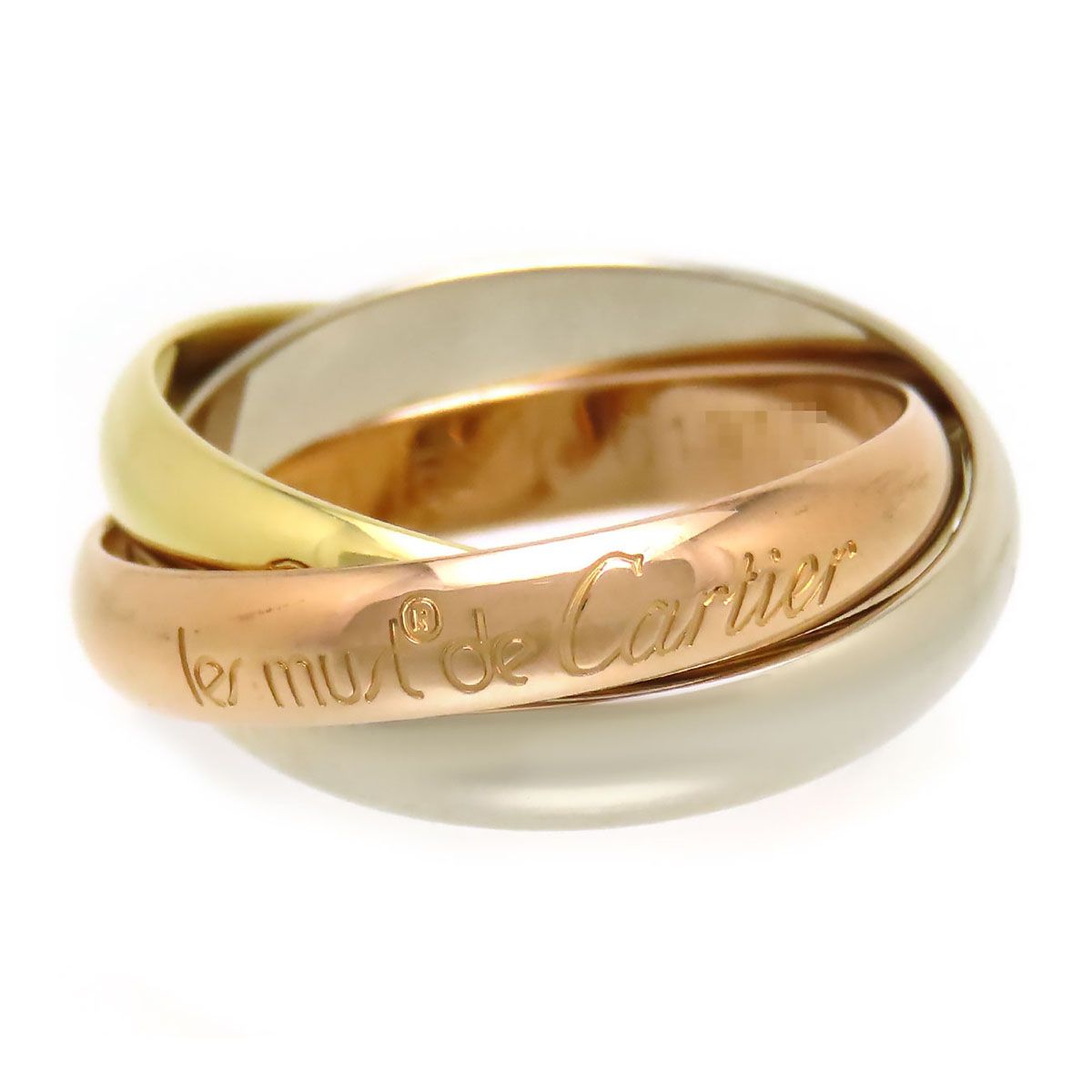 カルティエ トリニティ リング #52 750 (K18WG K18YG K18PG) レディース CARTIER【中古】 【ジュエリー】