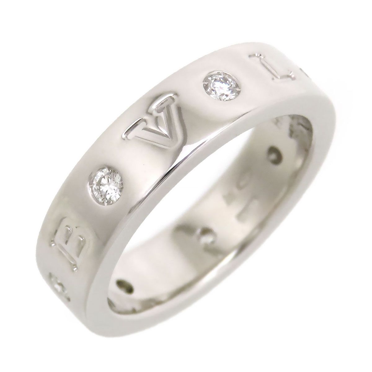 ブルガリ ブルガリブルガリ ローマンソルベ リング #50 Au750 (K18WG) レディース BVLGARI【中古】 【ジュエリー】