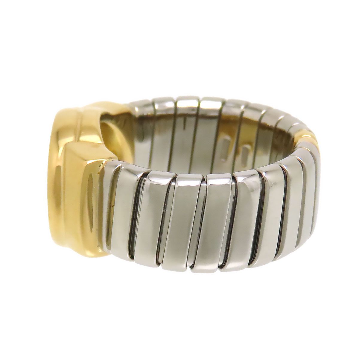 ブルガリ ブルガリブルガリ トゥボガス リング #13 750 (K18YG) STEEL レディース BVLGARI【中古】 【ジュエリー】