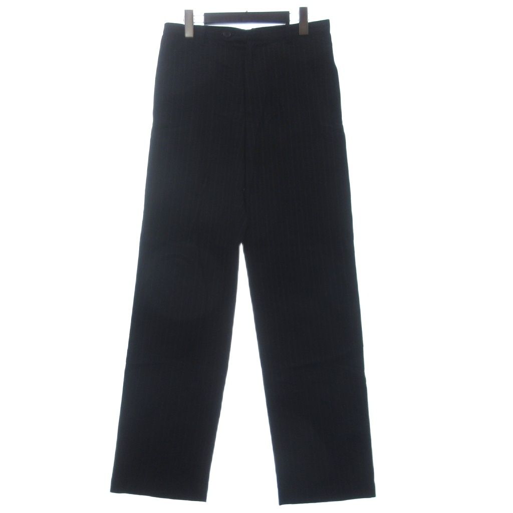 ワイズ Y's スラックス パンツ ストライプ コットン 黒 ブラック 3 7,920円
