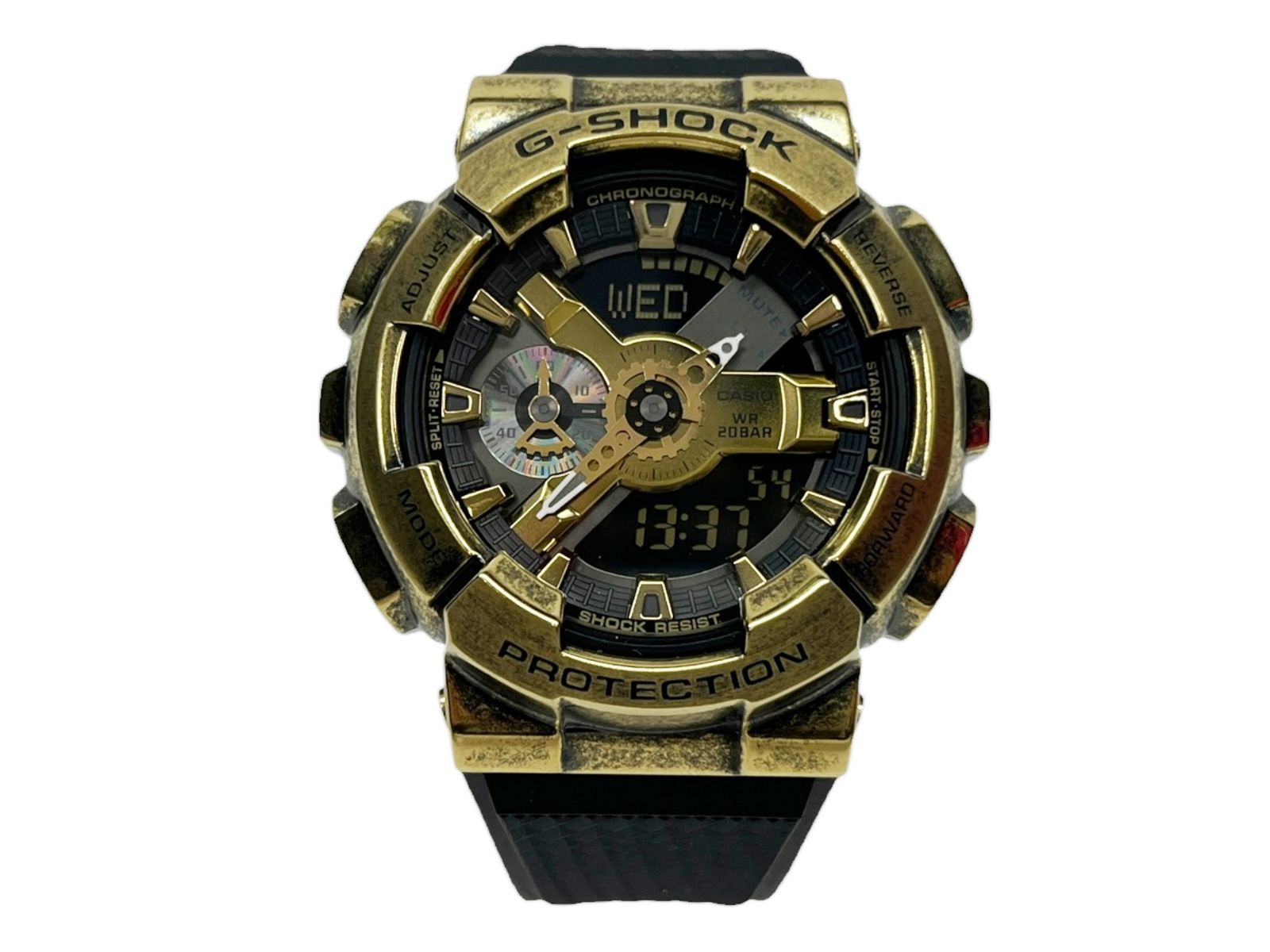CASIO (カシオ) G-SHOCK Gショック STEAMPUNKシリーズ アナデジ 腕時計 GM-110VG ゴールド×ブラック メンズ/028