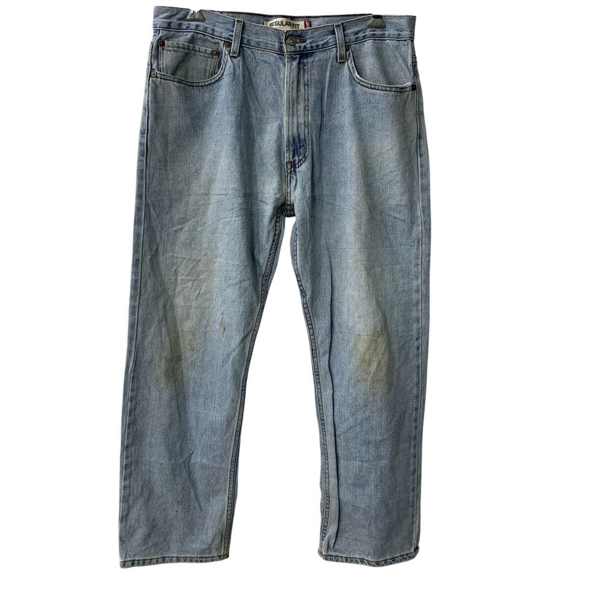 Levi's 505 デニムパンツ W36 ライトブルー リーバイス ジップアップ 紙パッチ コインポケット アメカジ デニム ジーンズ 2605-62