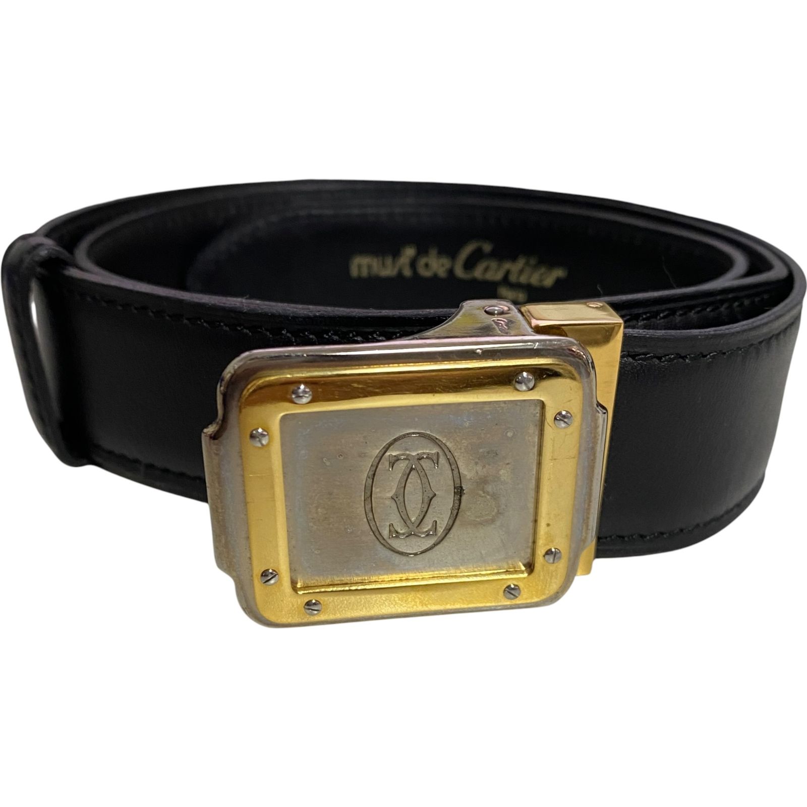 Cartier カルティエ マストライン サントス ベルト ブラック【中古品】A22028RK