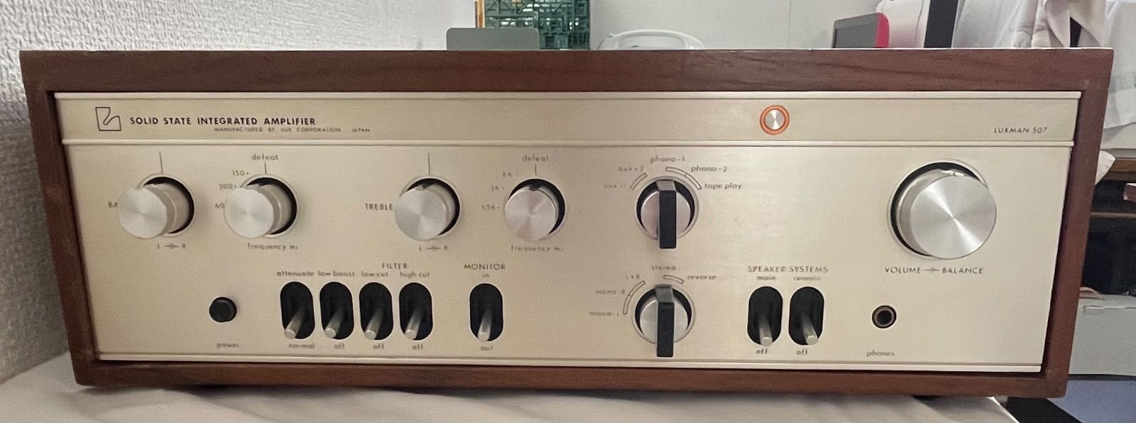 現状品】LUXMAN SQ507 プリメインアンプ ヴィンテージオーディオ
