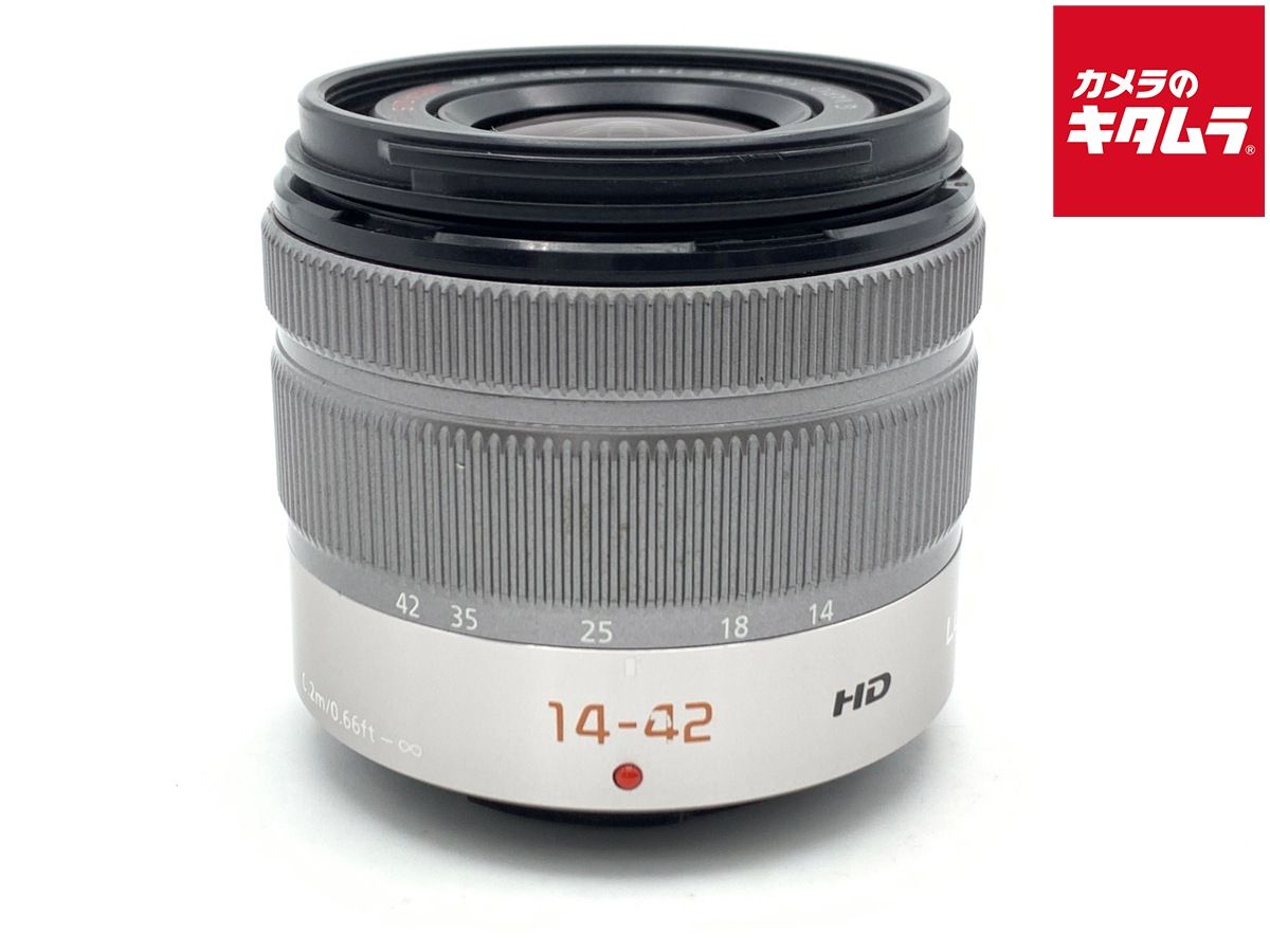 【中古】 【並品】 パナソニック LUMIX G VARIO 14-42mm F3.5-5.6 II ASPH. MEGA O.I.S. シルバー [H-FS1442A]
