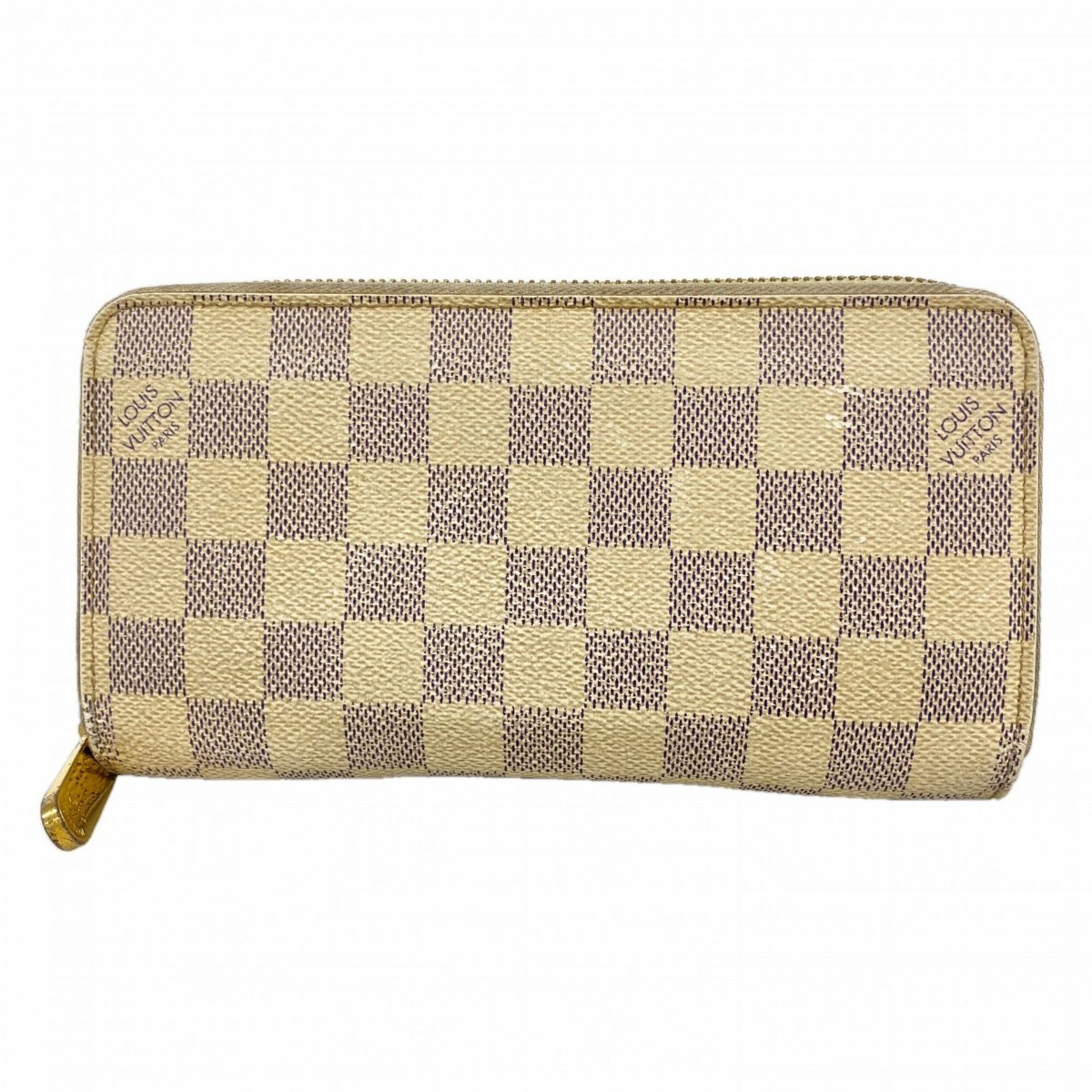 ルイ・ヴィトン(Louis Vuitton) ルイ・ヴィトン 長財布 ダミエ・アズール ジッピーウォレット N41660 ホワイトレディース