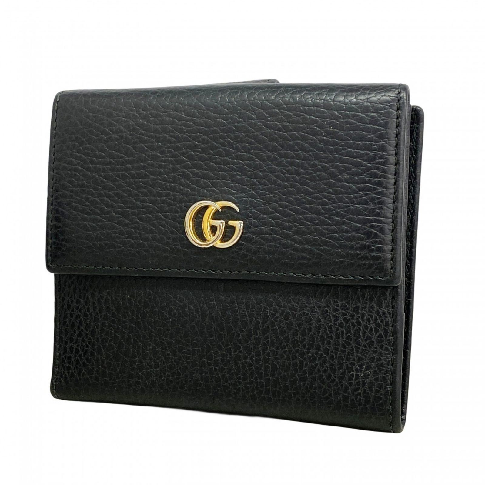 グッチ(Gucci) グッチ 財布 GGマーモント 456122 レザー ブラック レディース