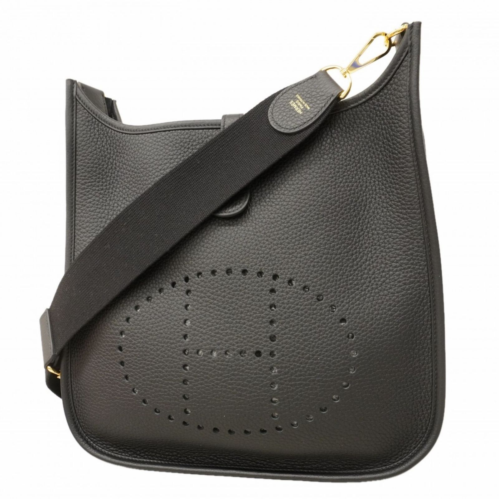 エルメス(Hermes) エルメス ショルダーバッグ エヴリン3PM トリヨンクレマンス ブラック K刻印レディース