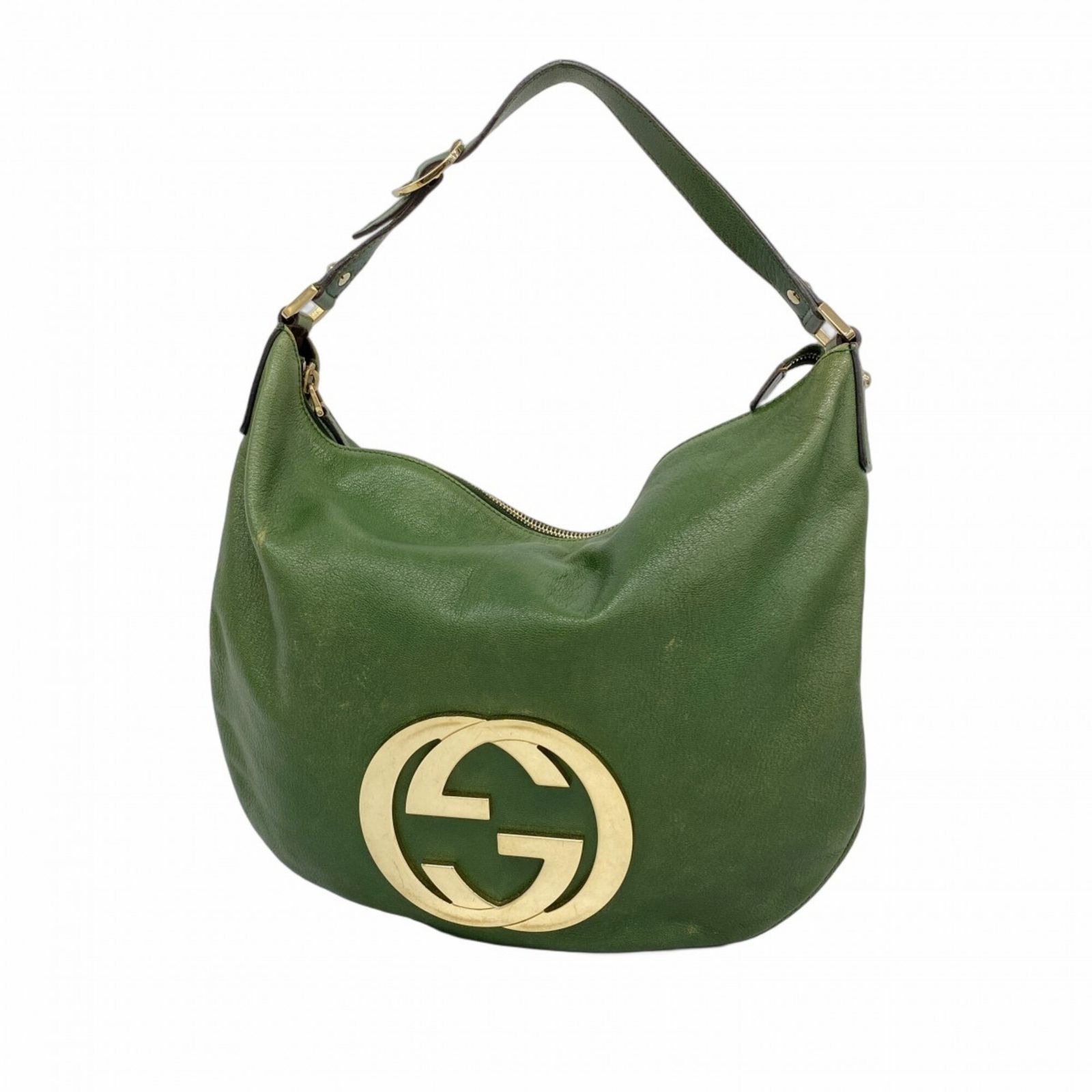 グッチ(Gucci) グッチ ショルダーバッグ ブロンディ 130771 レザー グリーン レディース