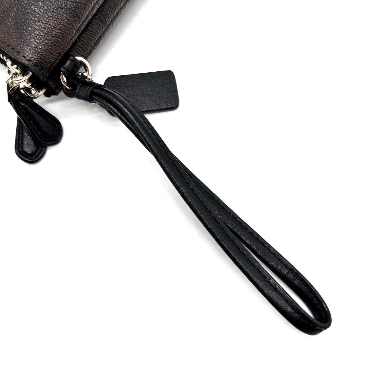 【良品】COACH brown signature pvc leather long wallet unisex コーチ　長財布