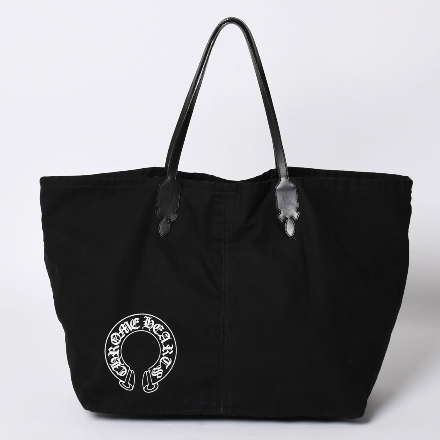 CHROME HEARTS クロムハーツ Lucille ルシール キャンバストートバッグ ホースシュー ブラック 美品 中古 4a001603