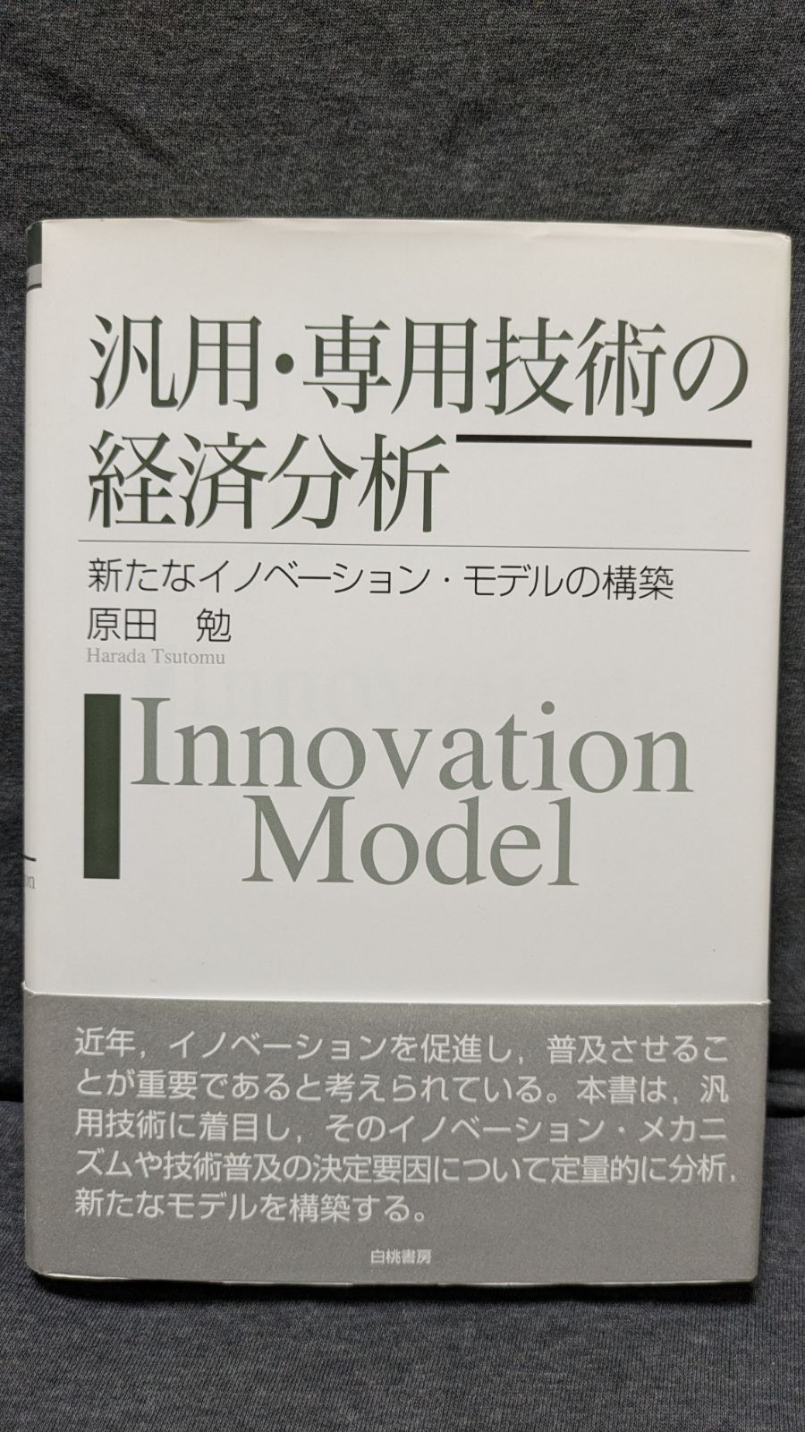 汎用・専用技術の経済分析: 新たなイノベーション・モデルの構築　(原田勉/白桃書房)