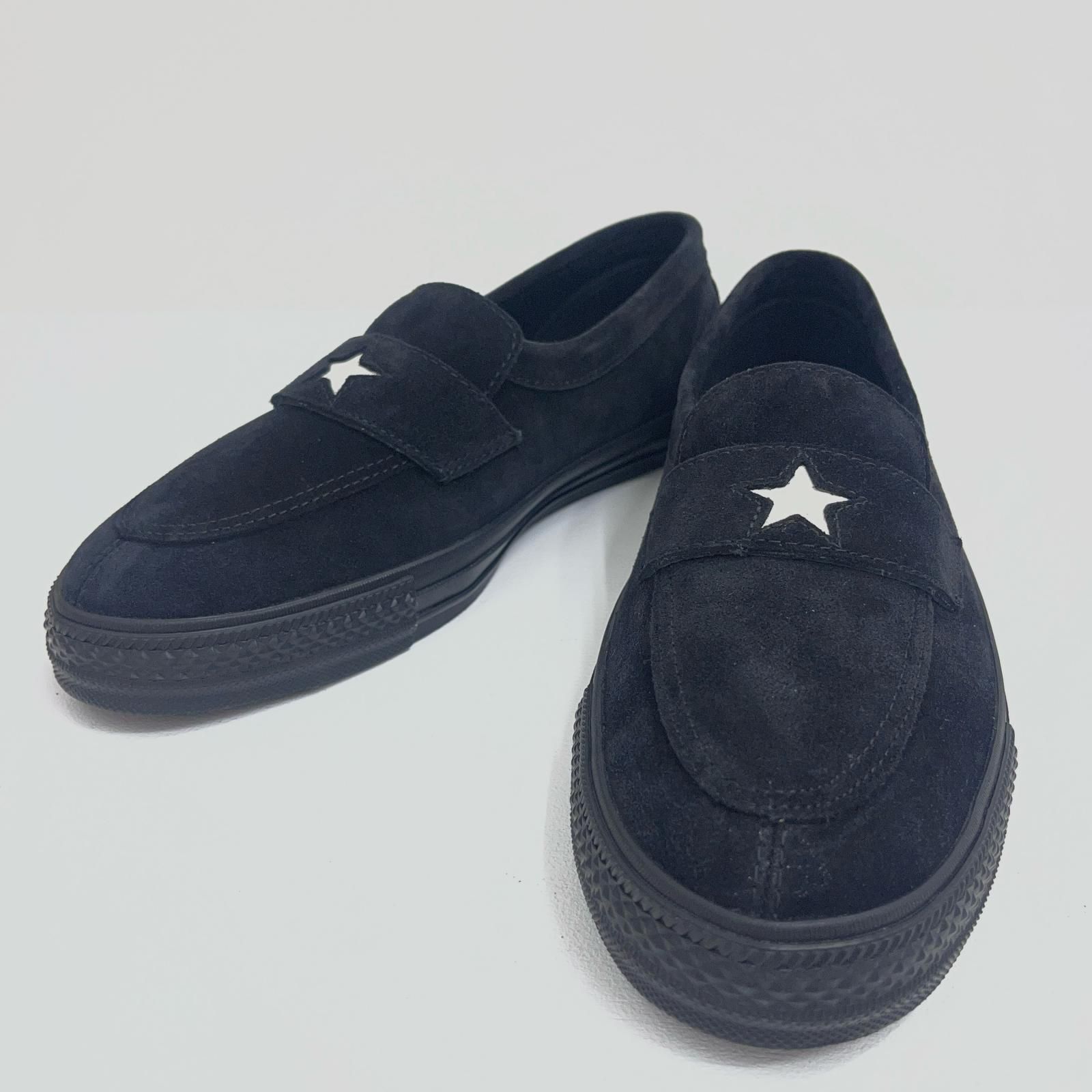 【加古川店】 中古 CONVERSE ADDICT | コンバースエディクト ローファー one star loafer 1ad074 ブラック 27cm 【126】