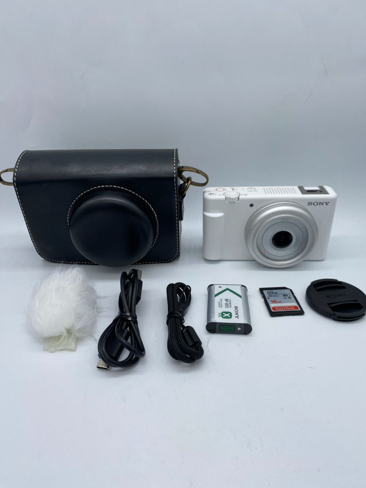 【動作確認済】SONY ZV-1F ホワイト コンパクトVLOGカメラ 37,050円