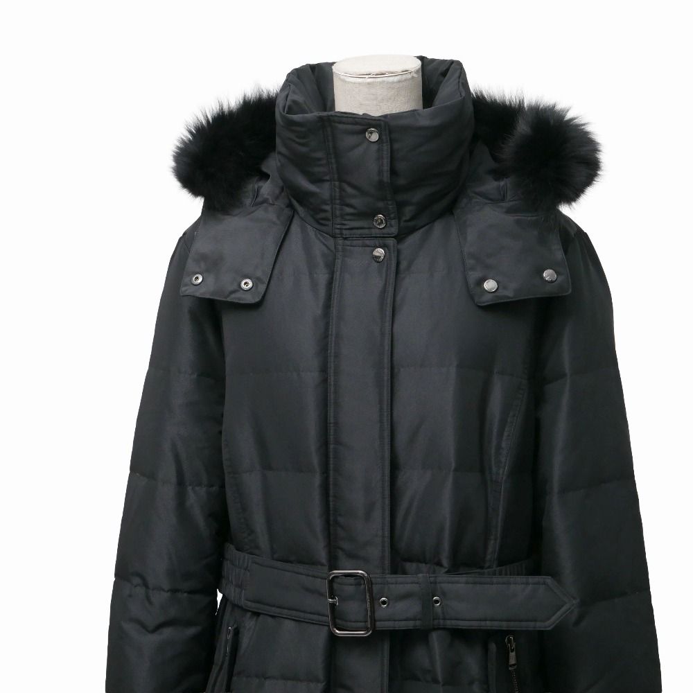 □美品□BURBERRY バーバリー コート サイズ48 フォックスファー
