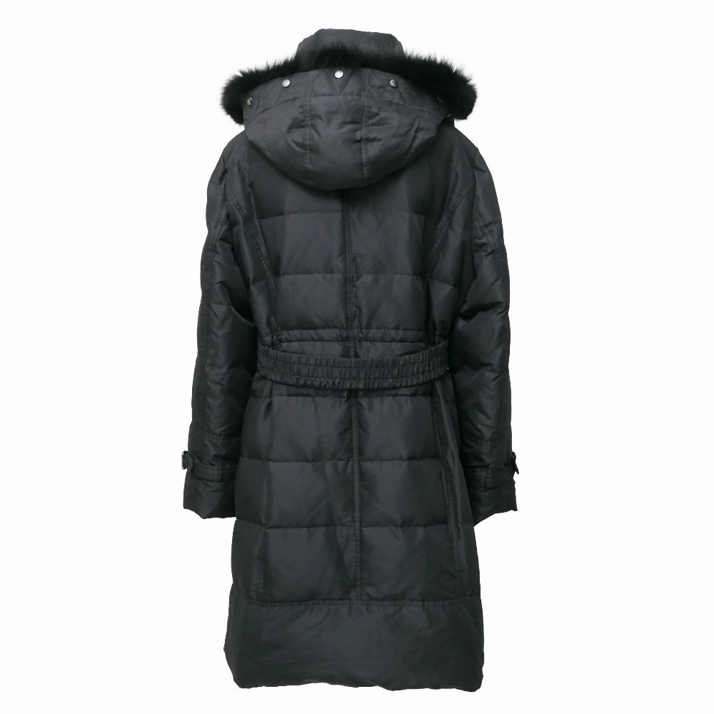 □美品□BURBERRY バーバリー コート サイズ48 フォックスファー