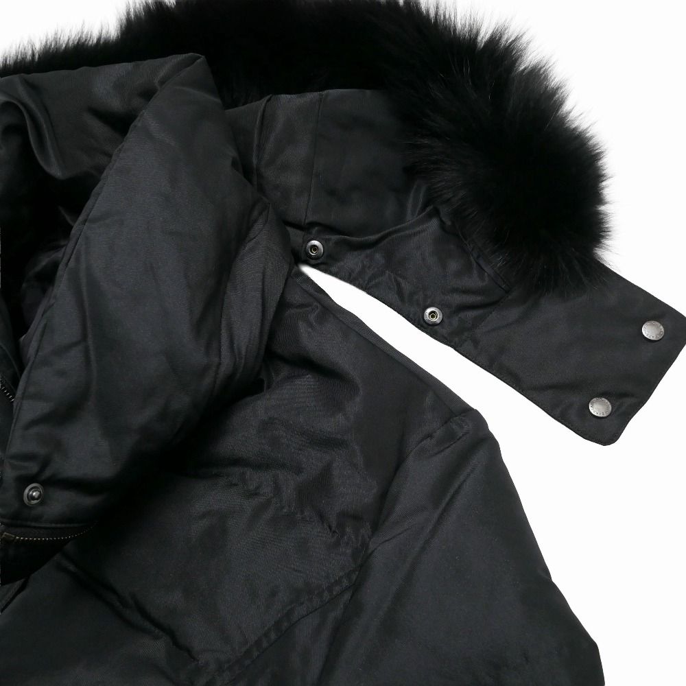 ■美品■BURBERRY バーバリー コート サイズ48 フォックスファー ダウンコート 中綿 ベルテッド ブランド古着【中古】20260318/RA8427 □美品□BURBERRY バーバリー コート サイズ48 フォックスファー