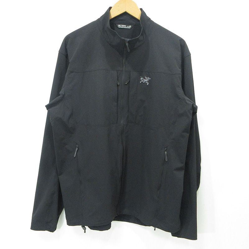 【三重本店】 中古 ARC'TERYX | アークテリクス Gamma Jacket M ガンマジャケット ロゴ刺繍ナイロンジャケット X000009908 ブラック サイズ：L 【92】