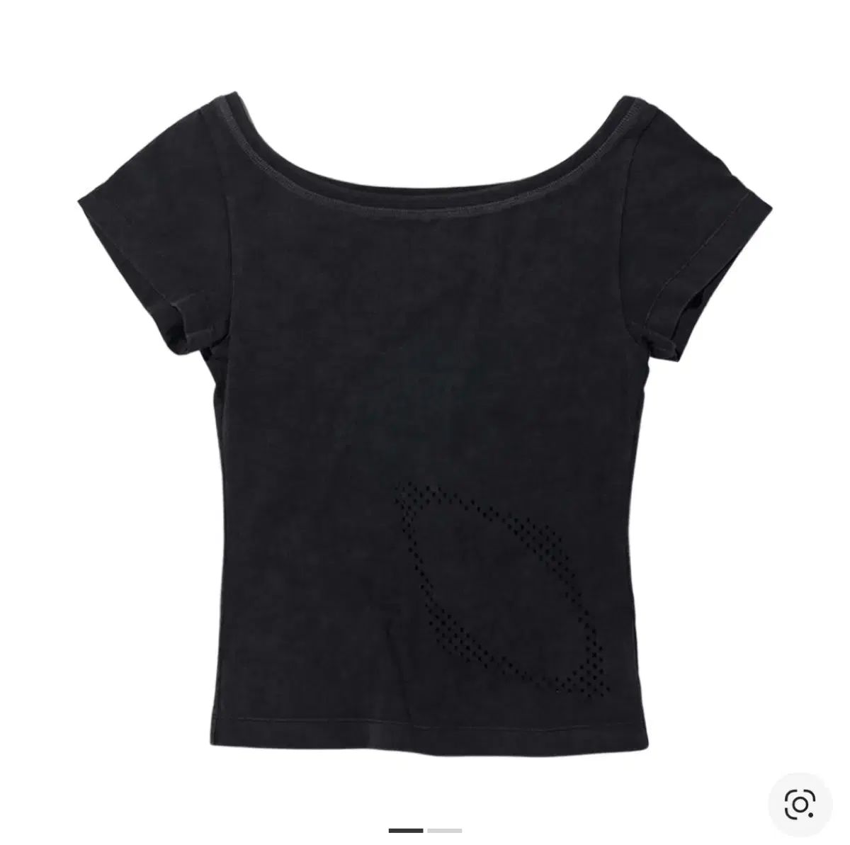 MISCHIEF BLEACHED WIDE NECK T-SHIRT