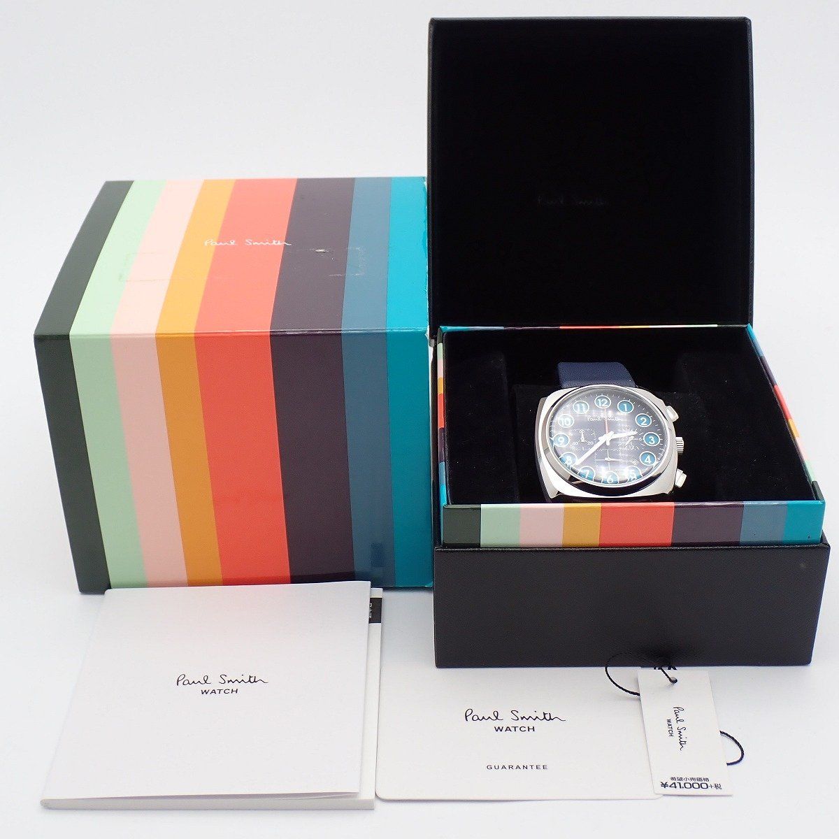 美品】ポールスミス Dial ダイアル クロノグラフ クォーツ メンズ 