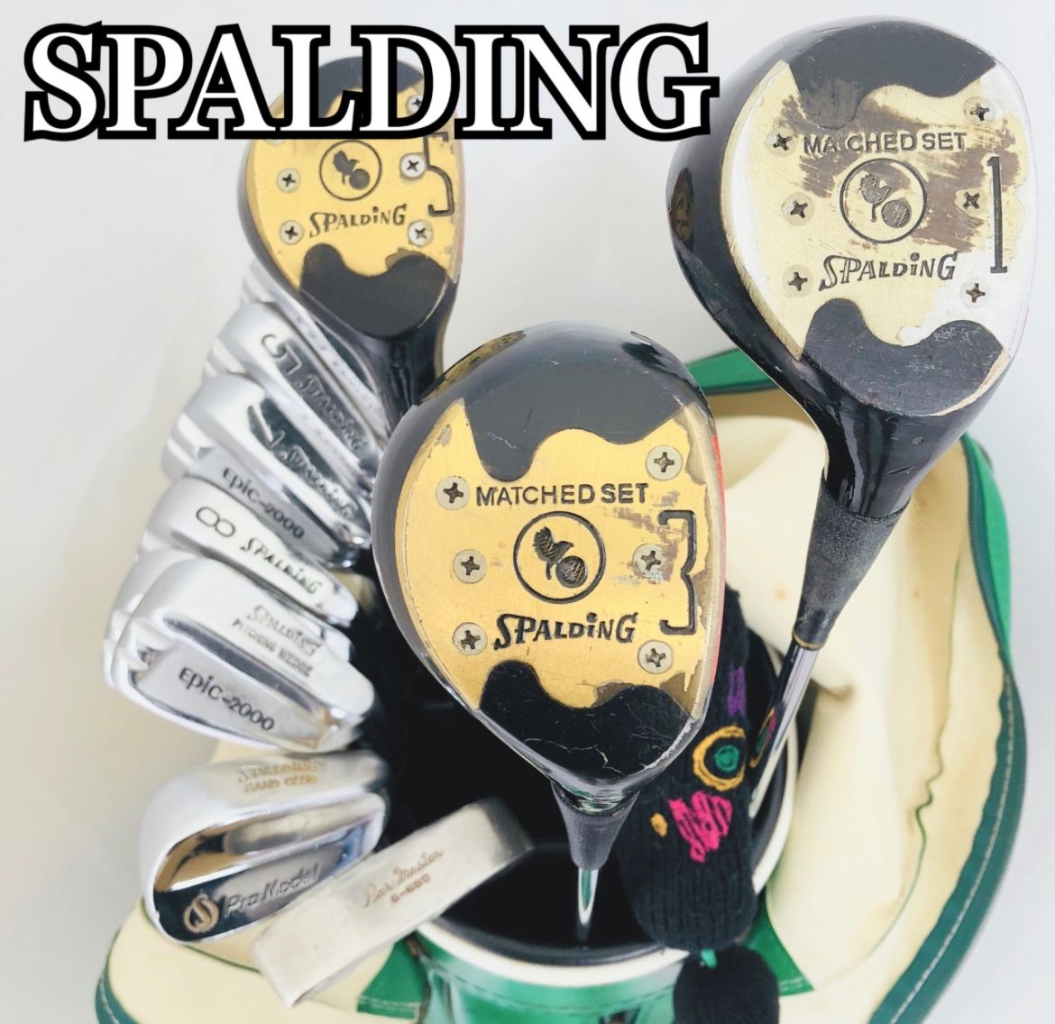SPALDING スポルディング メンズ ゴルフ クラブ セット 初心者 入門 バッグ付き 右利き 81Y-90