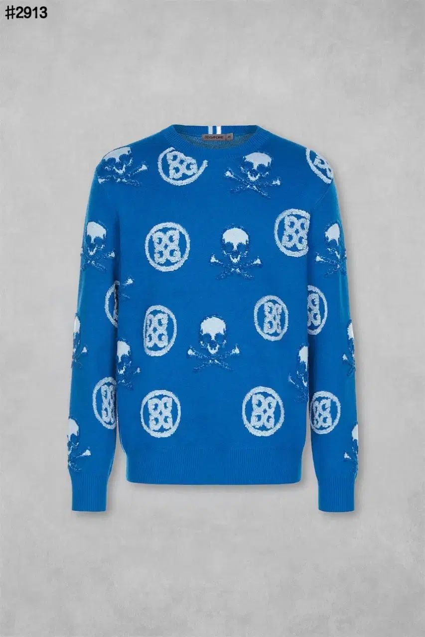 G/FORE ジポーア コットン カシミア Skull&T's ジャカード セーター