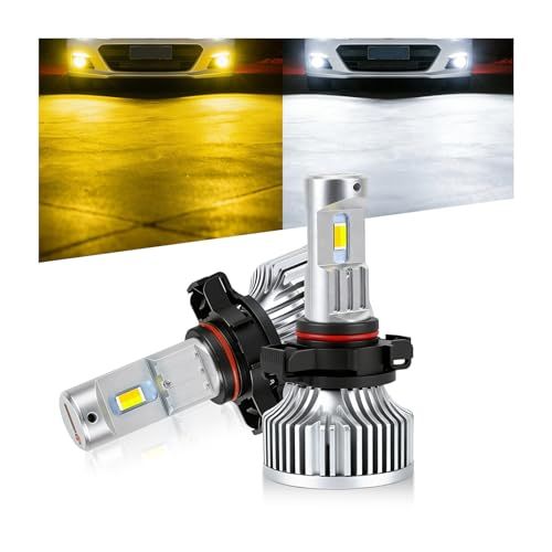 【完全防水 超長寿命】OPPLIGHT PSX24W LED フォグランプ スバル BRZ XV インプレッサ、トヨタ 86 に対応可 ホワイト/イエロー 2色 切替 メモリー機能つき 28W*2 爆光 12V車用 LEDフォグライト 車検対 b099ab29