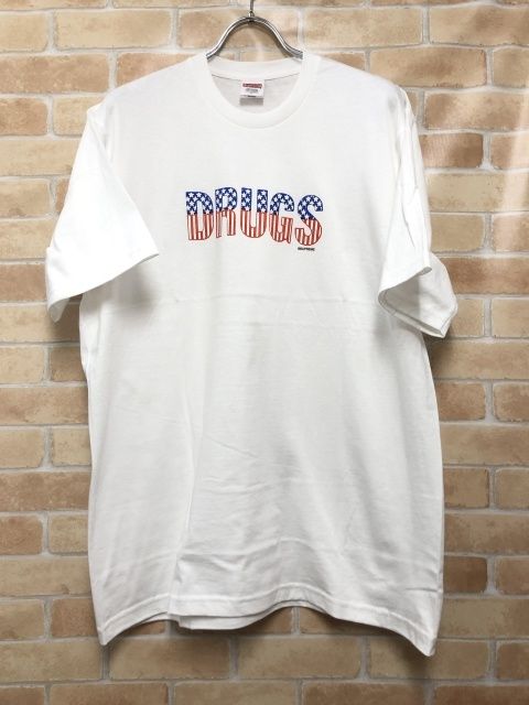 【中古】 Supreme シュプリーム Drugs Tee ホワイト L 111452790