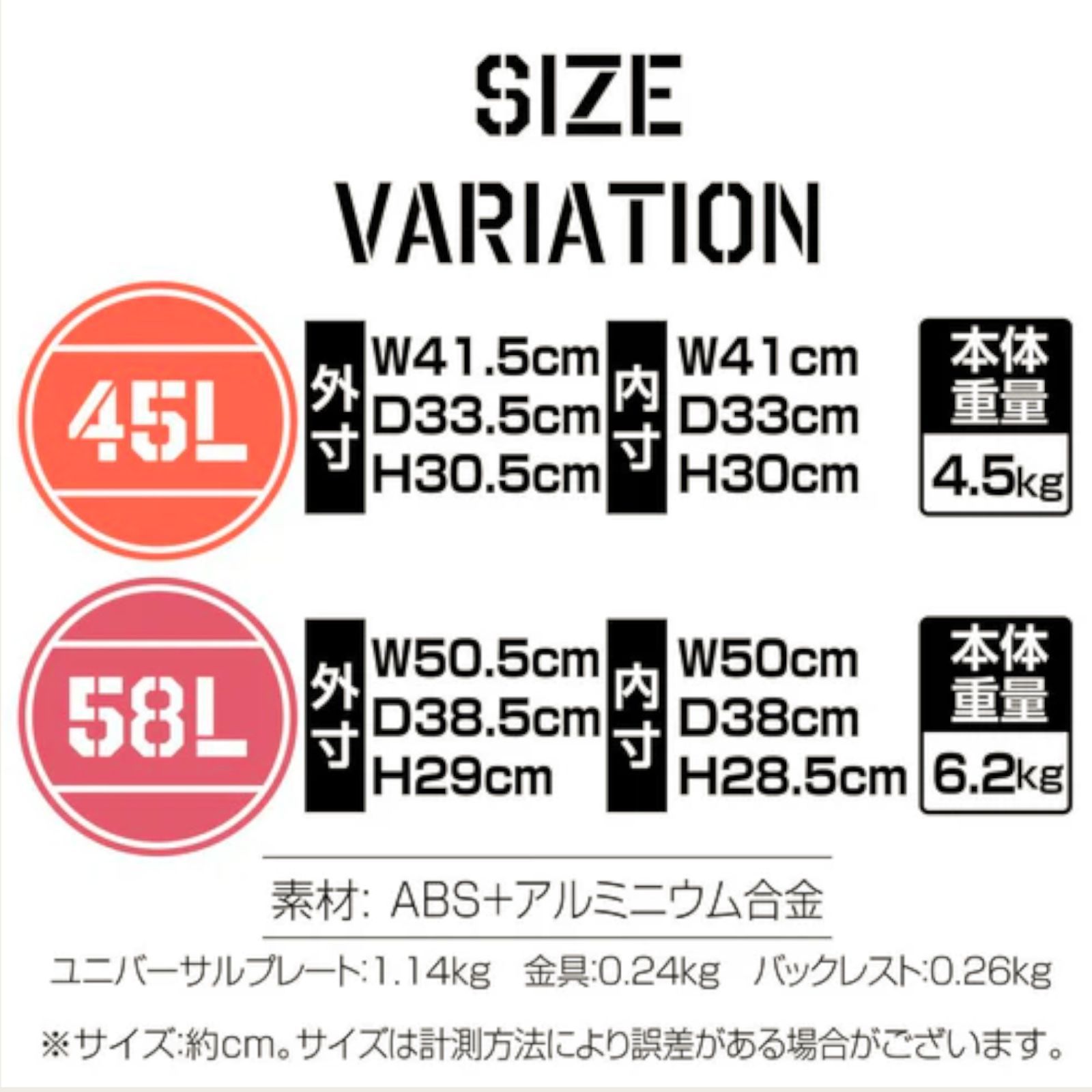 #2617 ABS バイク用 リア ボックス 45L グリーン 鍵ロック機能付き 防塵 完全 防水 軽量 持ち運び バックレスト付き 多くのキャリアに対応 取り付け工具セット ※一部地域離島別途配送料有