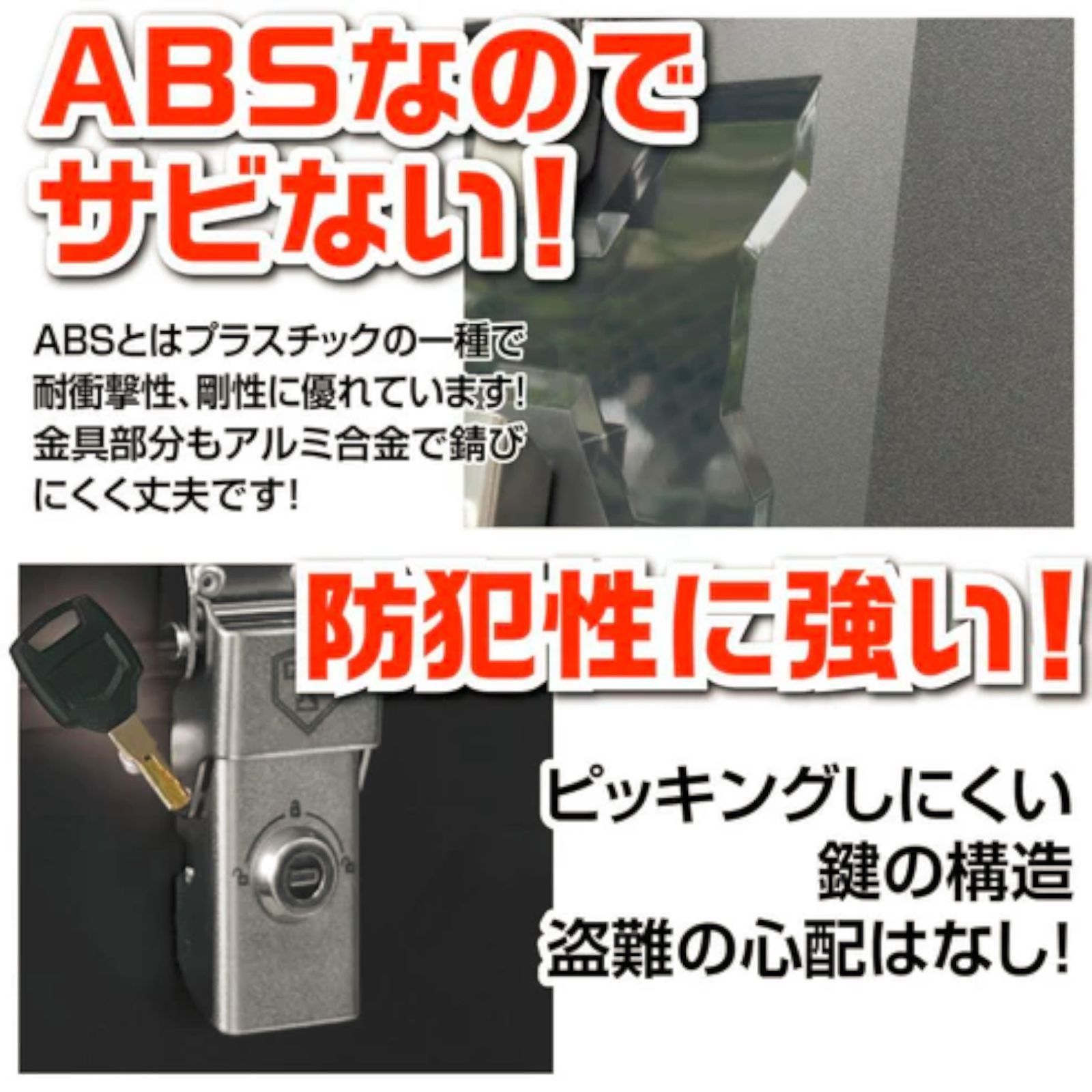 #2617 ABS バイク用 リア ボックス 45L グリーン 鍵ロック機能付き 防塵 完全 防水 軽量 持ち運び バックレスト付き 多くのキャリアに対応 取り付け工具セット ※一部地域離島別途配送料有