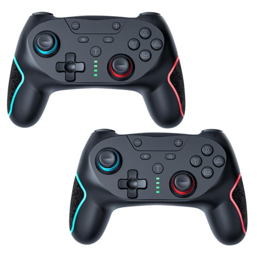 互換品 2個セット Nintendo Switch コントローラー プロコン ワイヤレス 無線 連射 ジャイロ 振動 軽量 Lite対応 f29fd5c5