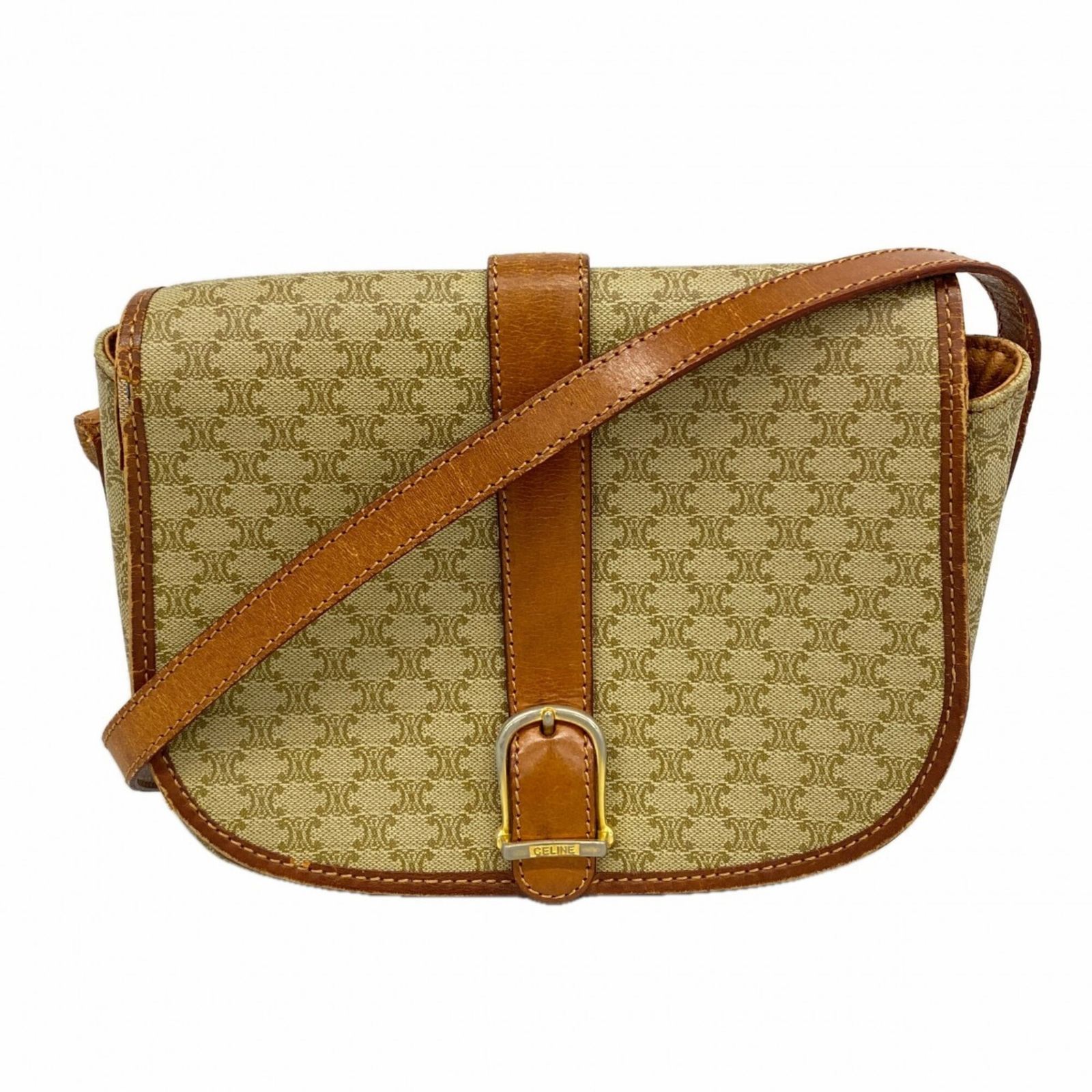 セリーヌ(Celine) セリーヌ ショルダーバッグ マカダム ベージュ レディース