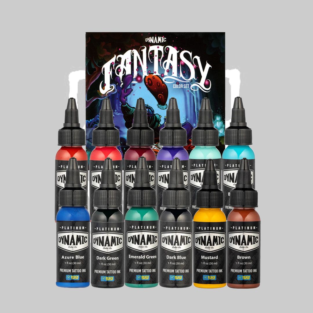 【正規品】DYNAMIC ダイナミック タトゥーインクセット プラチナム ファンタジー Platinum Fantasy Set 1oz (30ml)