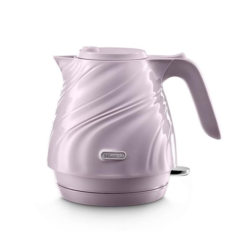 De’Longhi (デロンギ) 電気ケトル セタ KBS1200J-V イタリアンデザイン 0.8L シルクドレ―プ 軽量 コンパクト ワンプッシュオープン [ラベンダー] デロンギファミリー登録で3年 0