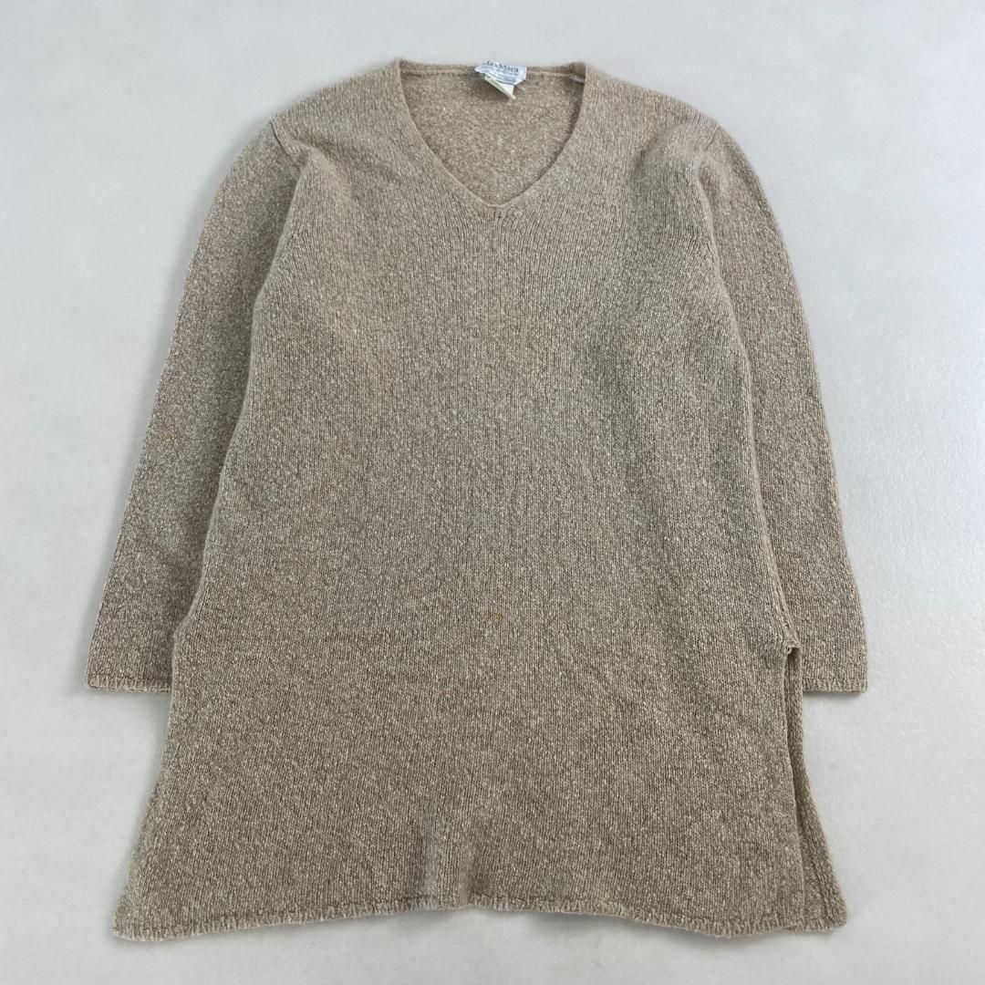 マックスマーラ チュニック ワンピース　MaxMara　ニット　白タグ　ウール　ベージュ