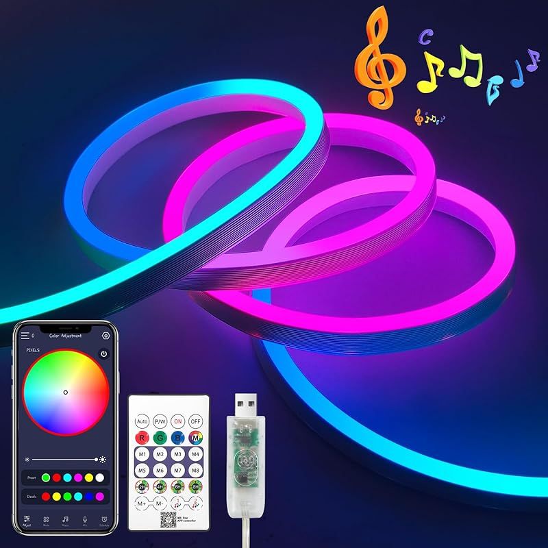 iNextStation ledテープライト 防水 RGB usb テープライト 5m 5V ledテープ 間接照明 音楽連動 タイマー機能 調光調色 フレキシブル リモコン付き インドア/屋外/寝室/キッチン/リビング diy 0
