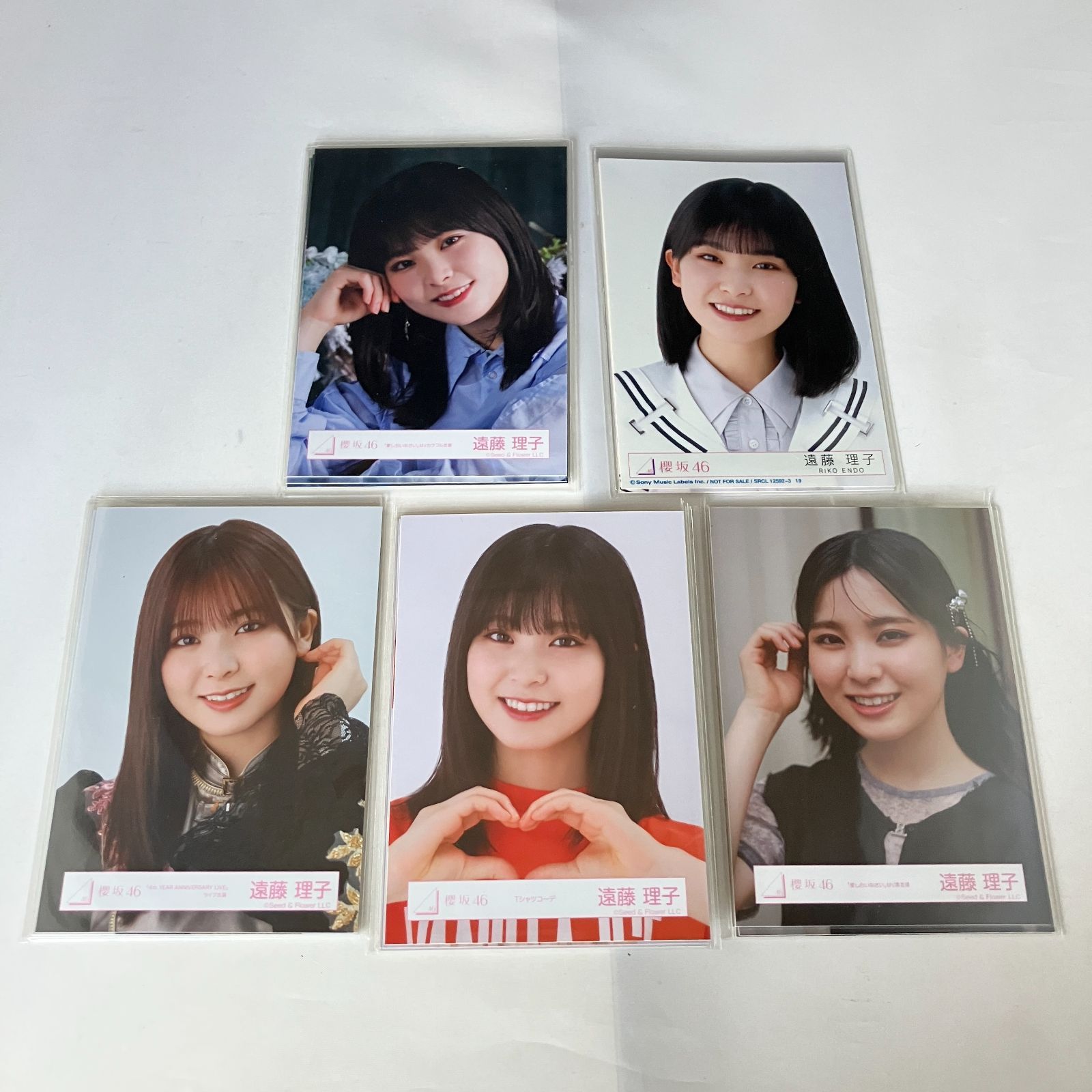 櫻坂46 遠藤理子 生写真 コンプ 5セット NL5043P f115 - メルカリ