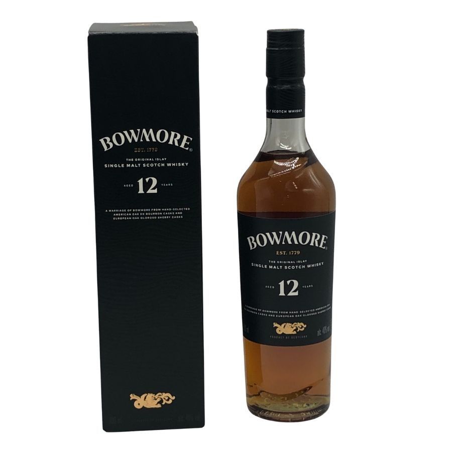 ボウモア 12年 ブラックラベル 700ml 40% BOWMORE【Q4】