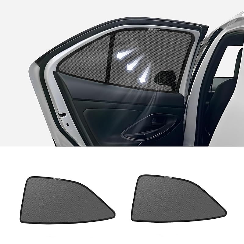 ヤリス クロス 10系 専用 後部座席用 yaris cross メッシュカーテン リアサイド サンシェード 車中泊 遮光 網戸 マグネット 日よけ レーザーシェード 後席 左右 ２枚 日本語取扱説明書付き 0