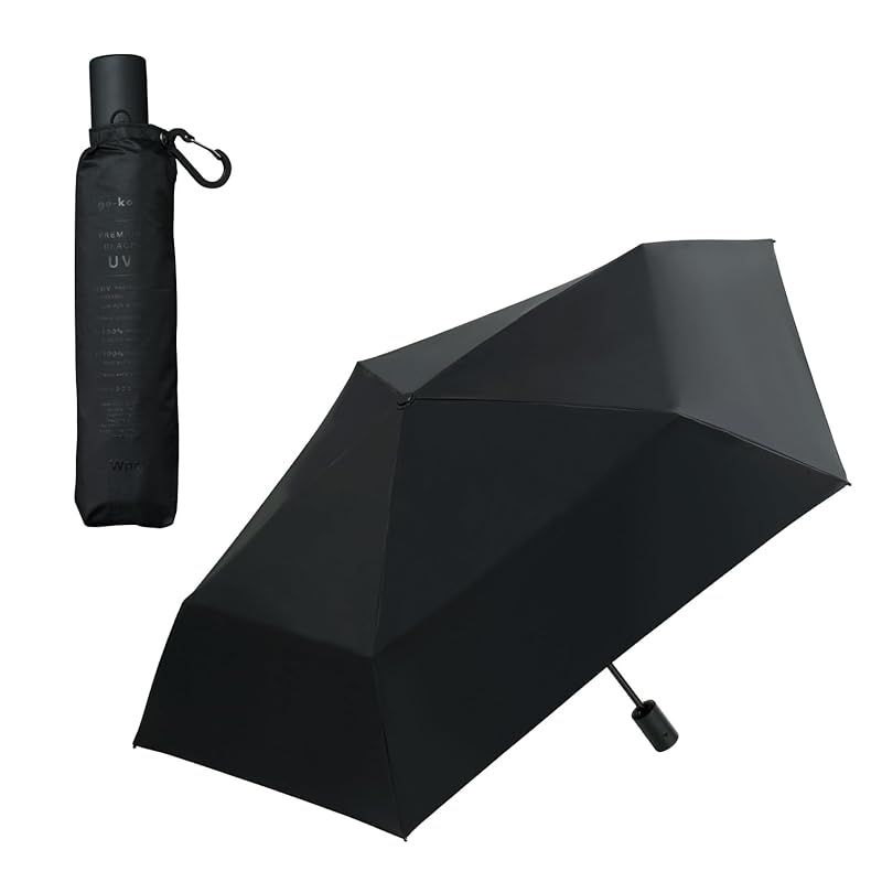 【これが、最高到達天。】Wpc. go-koh 遮光コンパクト自動開閉 ブラック ≪遮光率100%/UVカット率100%/UPF50＋/遮熱/晴雨兼用≫ 日傘 雨傘 折りたたみ傘 軽量 シンプル メンズ 小さい GO005-900-102 0